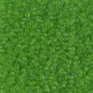 Miyuki delica kralen 15/0 - Matted transparent lime DBS-1266